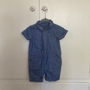 Baby Gap striped conductor outfit 18-24M